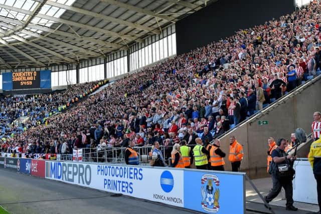 Sunderland fans at Coventry.
