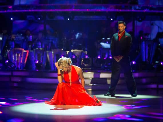 Faye Tozer and her dance partner Giovanni Pernice wowed fans as well as judges on Strictly Come Dancing. Pic: Guy Levy/BBC/BBC/PA Wire.