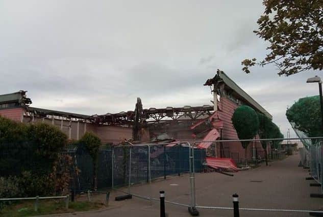 Demolition work continues at the Seaburn Centre.