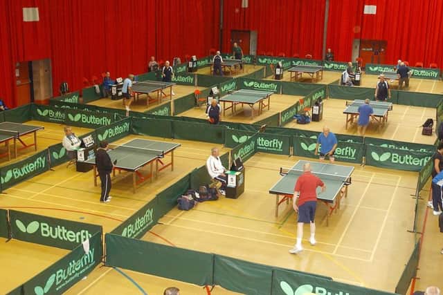 The National Veterans Table Tennis Competition at the Seaburn Centre in 2008.