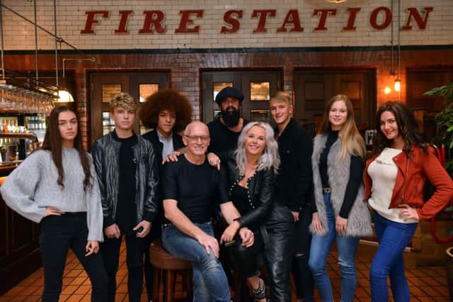 Sunderland's Face of 2018 finalists. From left models Ellie Nash, Jude Lawless and Ethan Temple. Middle, judges Neville Ramsay, Scott Spock and Korinne Spock with models Evan Longford, Rachel Crago and Natasha Christopher