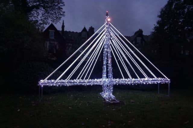 The mini version of the Northern Spire, which was made for last year's illuminations.