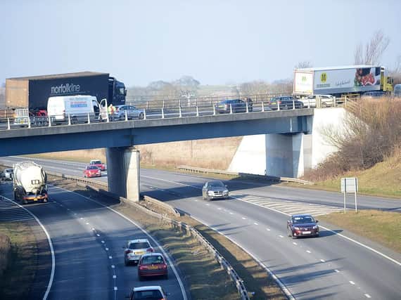 The A19 at Seaham