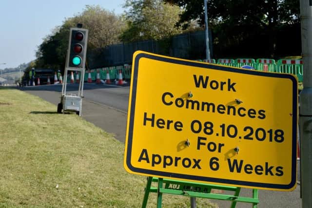 Motorists using Silksworth Lane are warned to expect delays after temporary traffic lights were installed to enable cabling work.