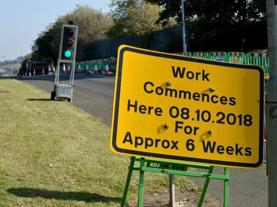 Motorists using Silksworth Lane are warned to expect delays after temporary traffic lights were installed to enable cabling work.