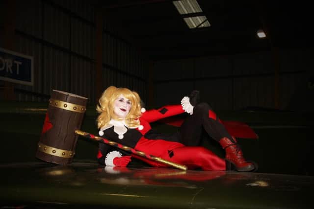 Harley Quinn visits the museum