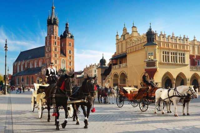 Almost 20,000 winter break seats will be available from Newcastle to the Polish city of Krakow.