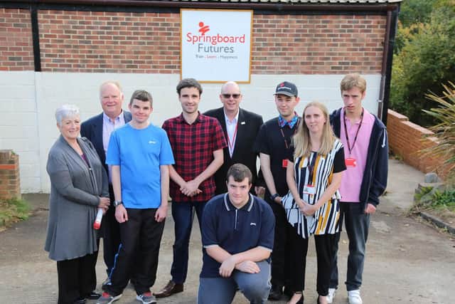 Staff and learners at the new Springboard Futures building in Southwick. Picture by Tom Bank.