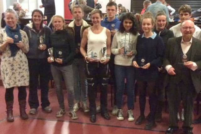 Sunderland Harriers very own award winners at their presentation evening.