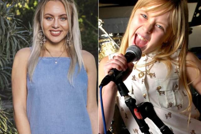 Molly Scott has made it through to The X Factor live shows. Left-hand picture: ITV/Thames/Syco.