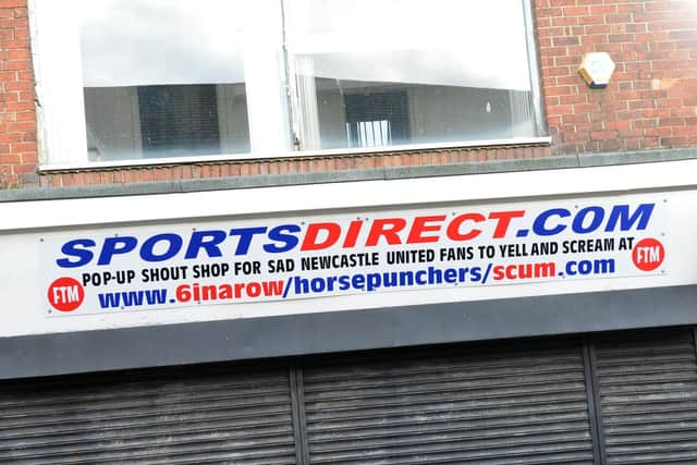 The novelty shop front in Hylton Road, Sunderland.