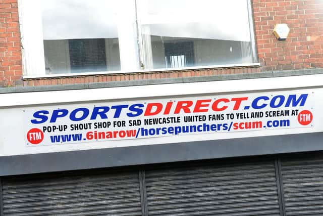 The mocked up shop front in Hylton Road, Sunderland.