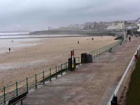 The swimmer was reported as being in trouble near the outfall at Seaburn Beach.