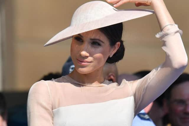 Meghan Markle attending her first royal engagement following her marriage to Prince Harry in May 2018. Picture: PA