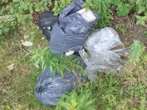 Rubbish dumped off Ropery Road