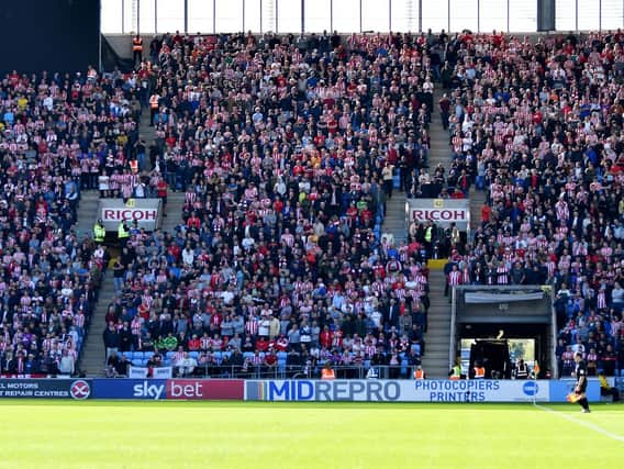 Sunderland fans at Coventry.
