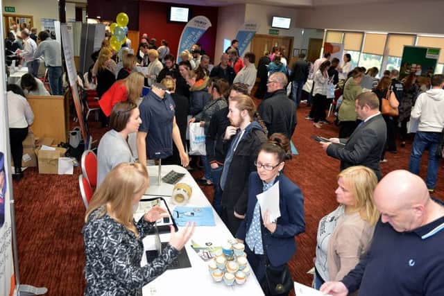 Members of the public at the last Job Show event held at The Stadium of Light.