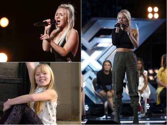 Molly will perform live on the X Factor this weekend. Pictures above left and right: Thames/ITV/Syco.
