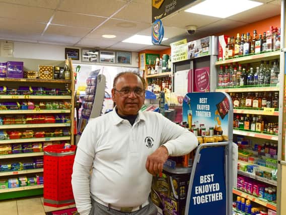 Ken Khaira, owner of the Londis store, in Lincoln Avenue, Silksworth, who fought off a knife wielding robber.