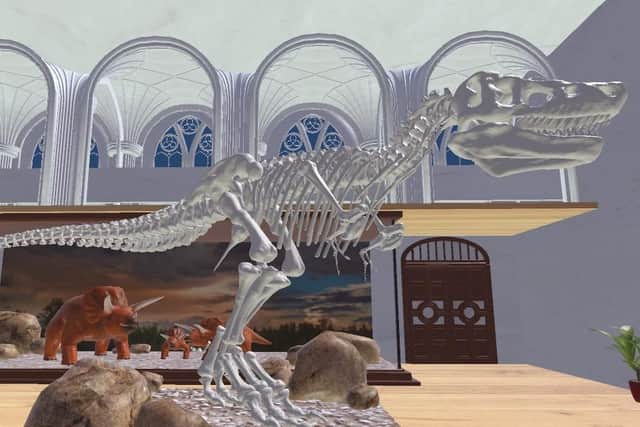 Nailah Alams dinosaur-themed virtual reality museum.