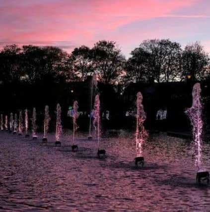 The water feature at Sunderland Illuminations.