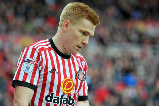 Duncan Watmore playing for Sunderland.