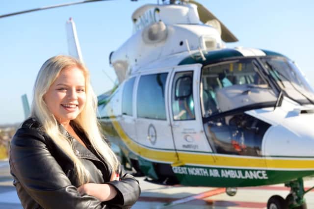 Great North Air Ambulance patient Lauren Boylen is to support Air Angels Ball charity event.