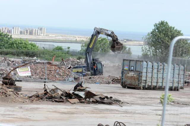 Demolition works at former Edward Thompson paper Mill