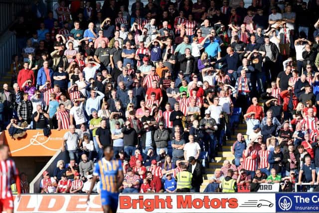 Sunderland fans turned out in numbers at Shrewsbury Town
