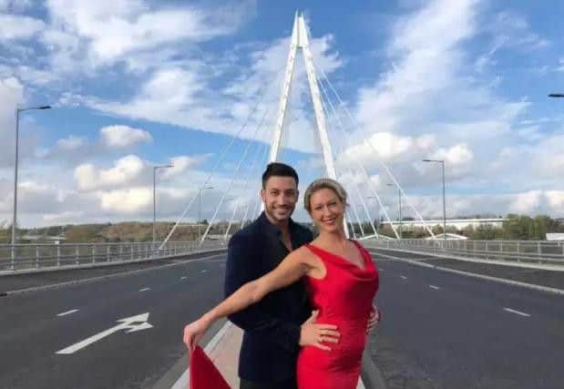 The first people to officially dance across the bridge. Picture: Sunderland City Council.