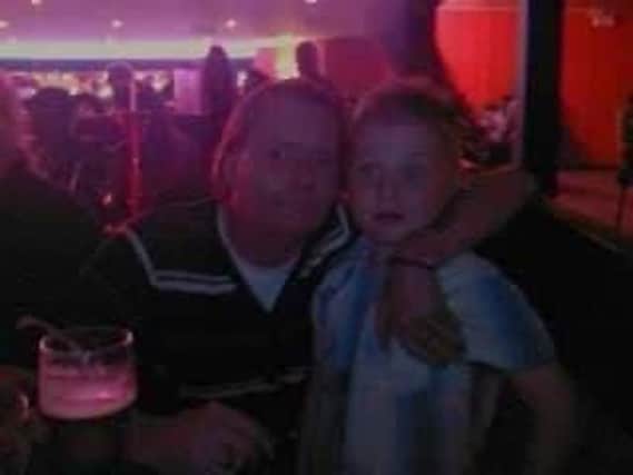 Ian Noble who sadly died in a house fire in Sunderland. He is pictured with his grandson Marc Simpson who was then aged six.