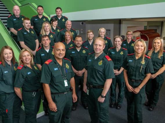 The new 19 North East Ambulance Service (NEAS) paramedics, trained by the University of Sunderland.