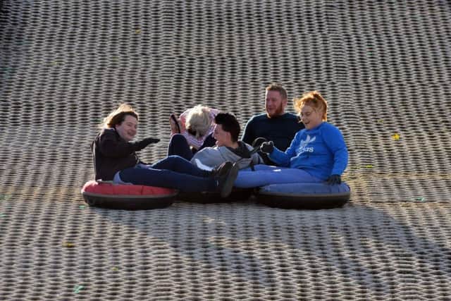 Snow tubing fun for young care-leavers.