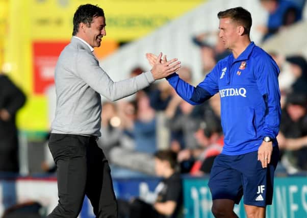 Jack Ross and assistant James Fowler