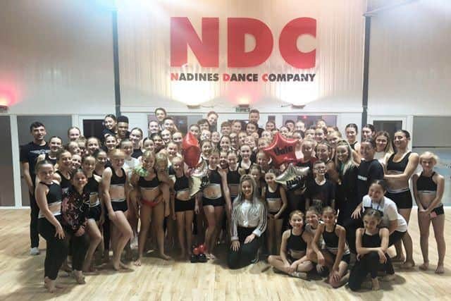 Molly Scott visits pupils at Nadine's Dance Academy.