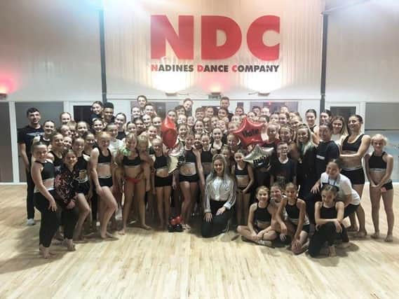 Molly Scott visits pupils at Nadine's Dance Academy.