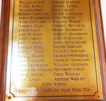 The South Hetton heroes including Frederick Waters.