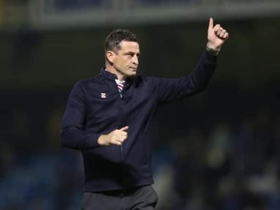 Jack Ross salutes the Sunderland support earlier this season