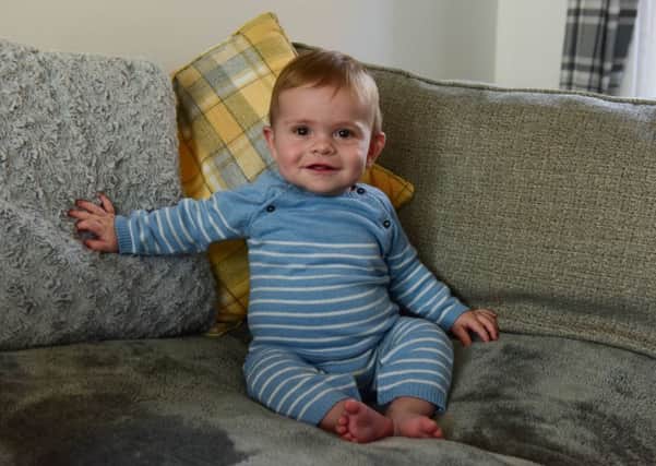 Eight-month-old Theo Marshall