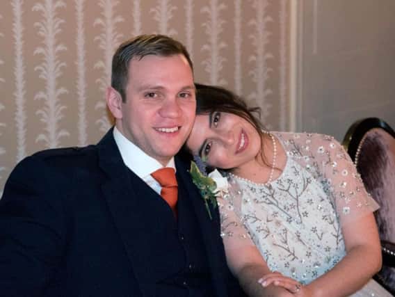 Matthew Hedges with his wife Daniela Tejada. Picture courtesy of PA.