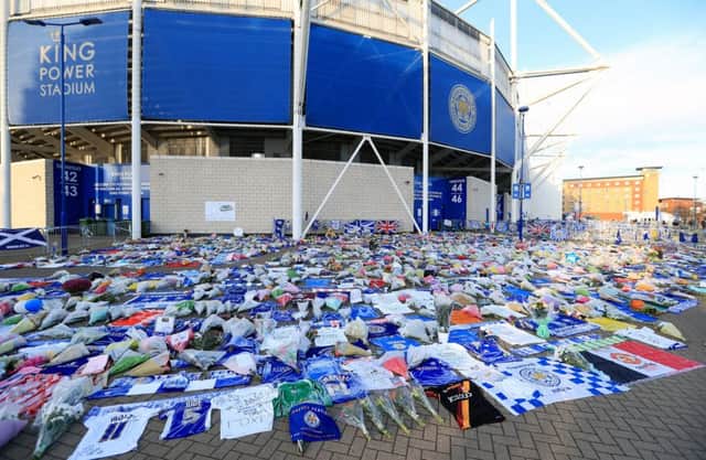 Tributes at Leicester City Football Club