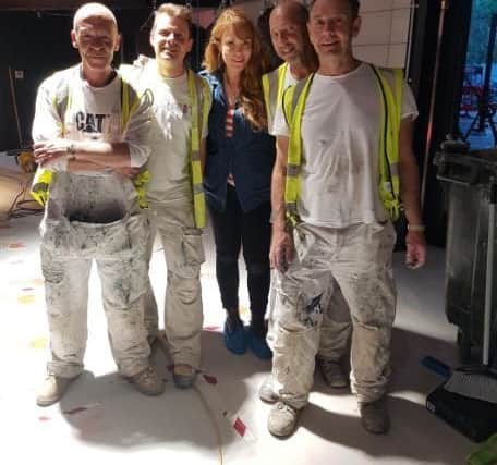 Decorators from Alldec Northern with the DIY SOS team