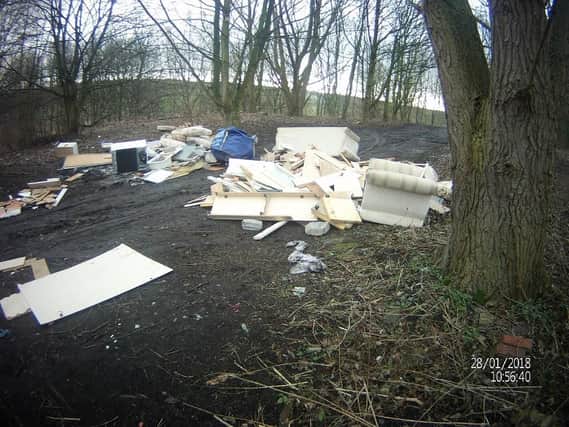 Waste which was dumped by Thomas Adey.