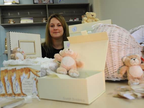 Founder of 4Louis Kirsty McGurrell with her memory boxes.