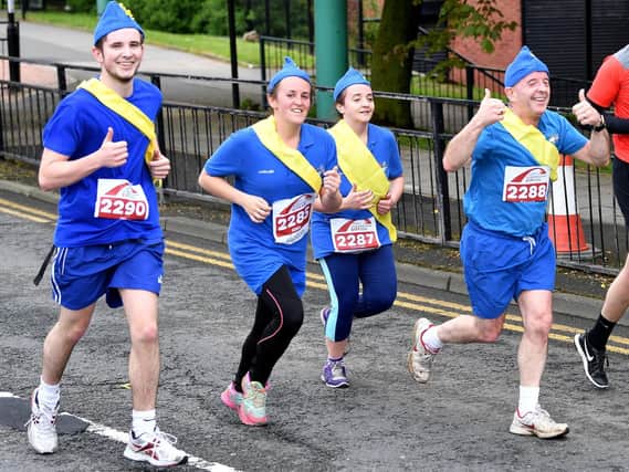 Runners adopt a uniform approach to the 2018 Sunderland run. Our slideshow above shows more competitors in action.