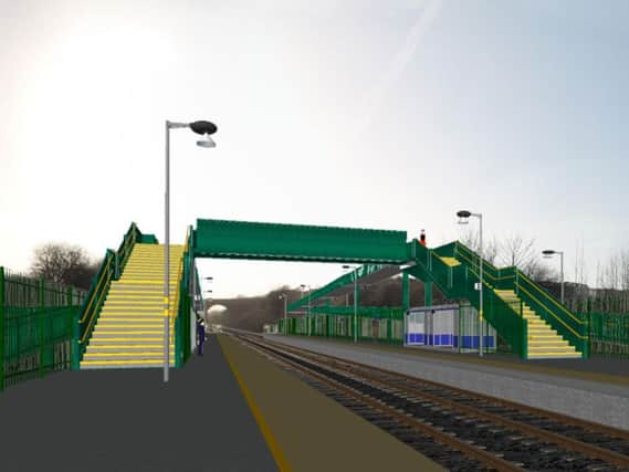 How the platform at Horden Station could look once built.