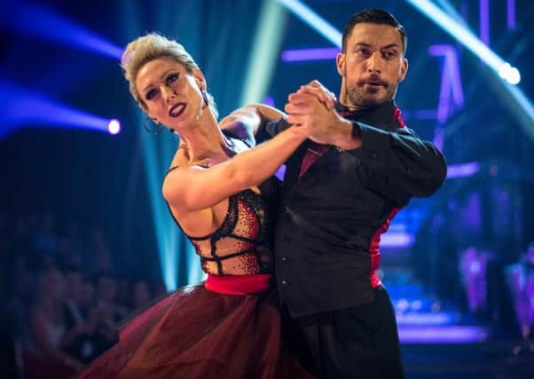 Faye Tozer and Giovanni Pernice. Photo: Guy Levy/PA Wire.