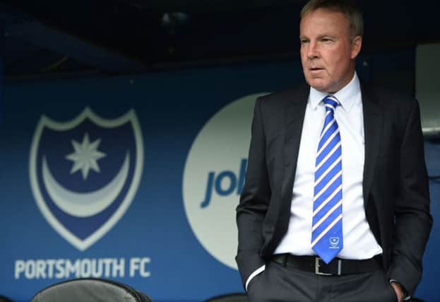 Portsmouth manager Kenny Jackett during the pre-season friendly match at Fratton Park, Portsmouth. PRESS ASSOCIATION Photo. Picture date: Saturday July 22, 2017. See PA story SOCCER Portsmouth. Photo credit should read: Daniel Hambury/PA Wire. RESTRICTIONS: EDITORIAL USE ONLY No use with unauthorised audio, video, data, fixture lists, club/league logos or "live" services. Online in-match use limited to 75 images, no video emulation. No use in betting, games or single club/league/player publications.
