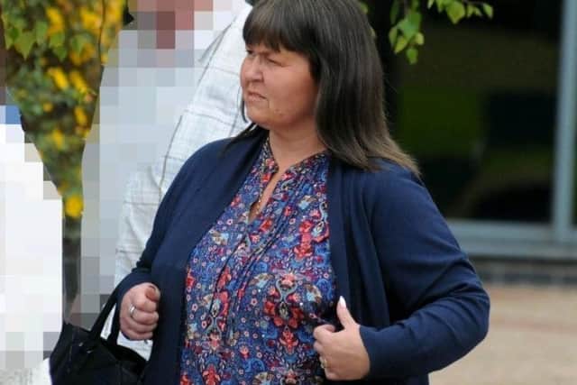 Lisa Maher leaves South Shields Magistrates Court