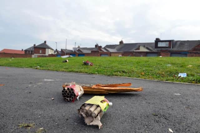 Aftermath from bonfire night on Cato Street, Southwick.